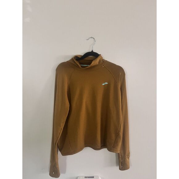 Brooks Jackets & Blazers - Women’s Brooks Run Happy Yellow Long-Sleeve Pullover Size XL